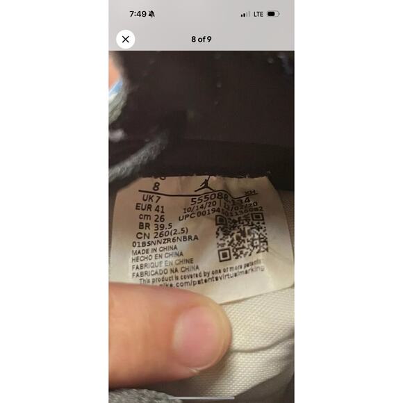 Size 8 - Jordan 1 Retro OG High University Blue main image 6